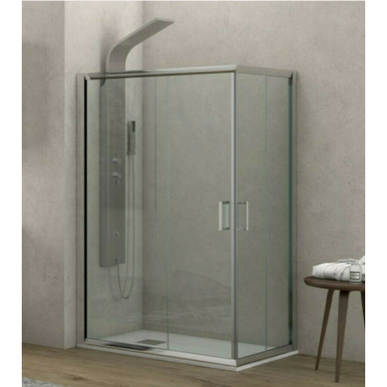 Καμπίνα Ντουζιέρας Karag New Flora 100 Τετράγωνη 80Χ80Χ180cm με Κρύσταλλο Ασφαλείας Clear Glass Χρωμέ Καμπίνα Ντουζιέρας Karag New Flora 100 Τετράγωνη 80Χ80Χ180cm με Κρύσταλλο Ασφαλείας Clear Glass Χρωμέ